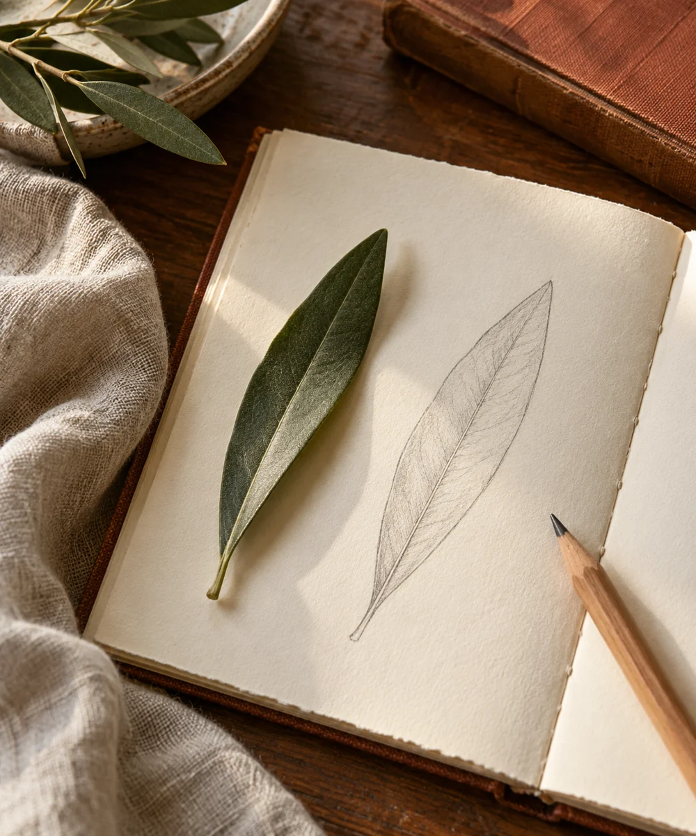 AI-generated concept image for start a simple botanical observation journal