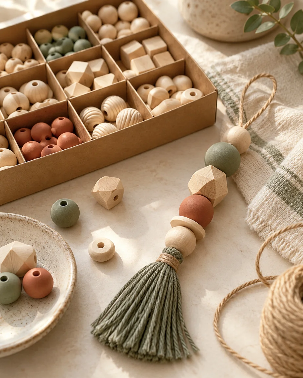 AI-generated concept image for build a cardboard bead sorting board
