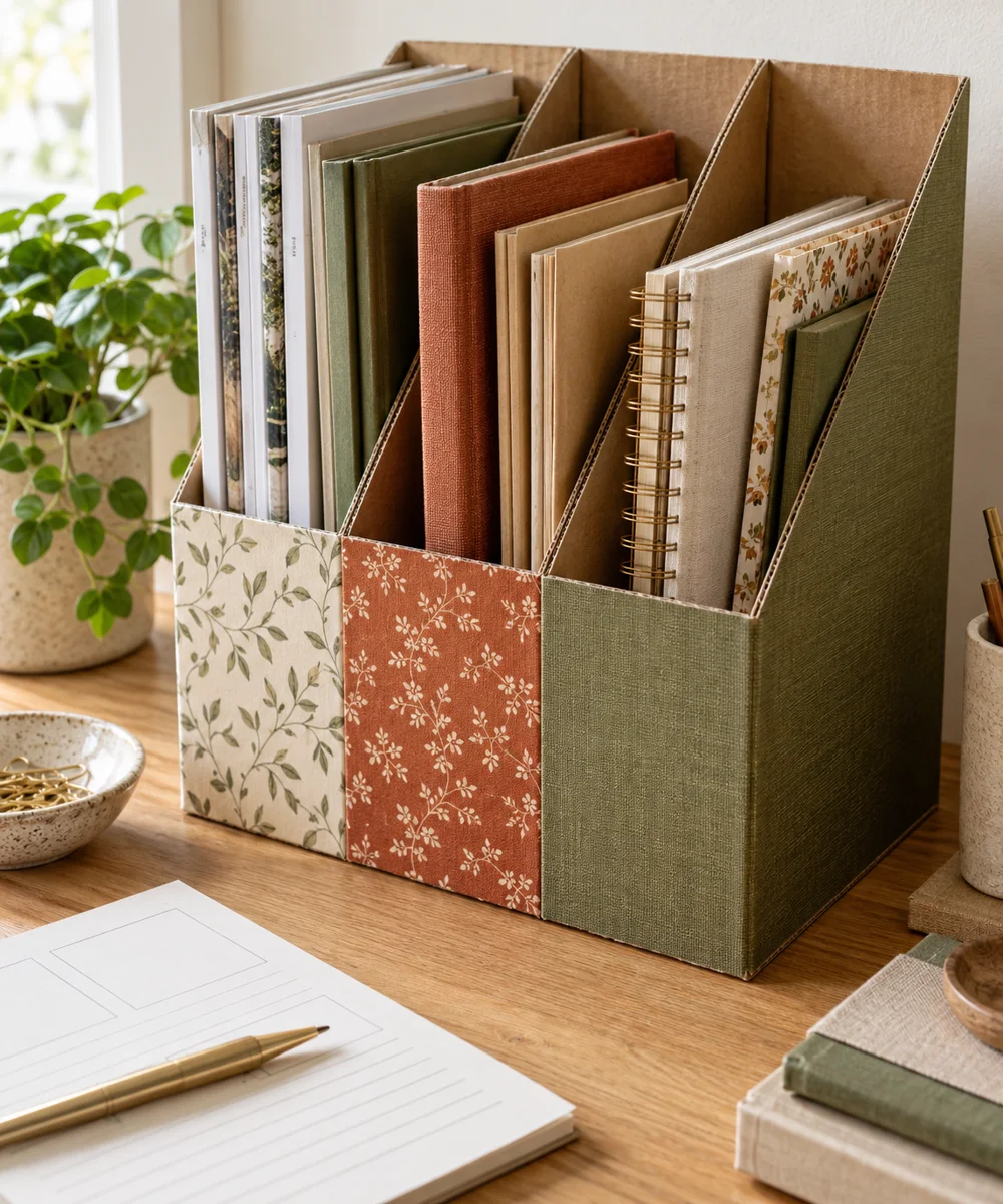 AI-generated concept image for create a cardboard magazine divider
