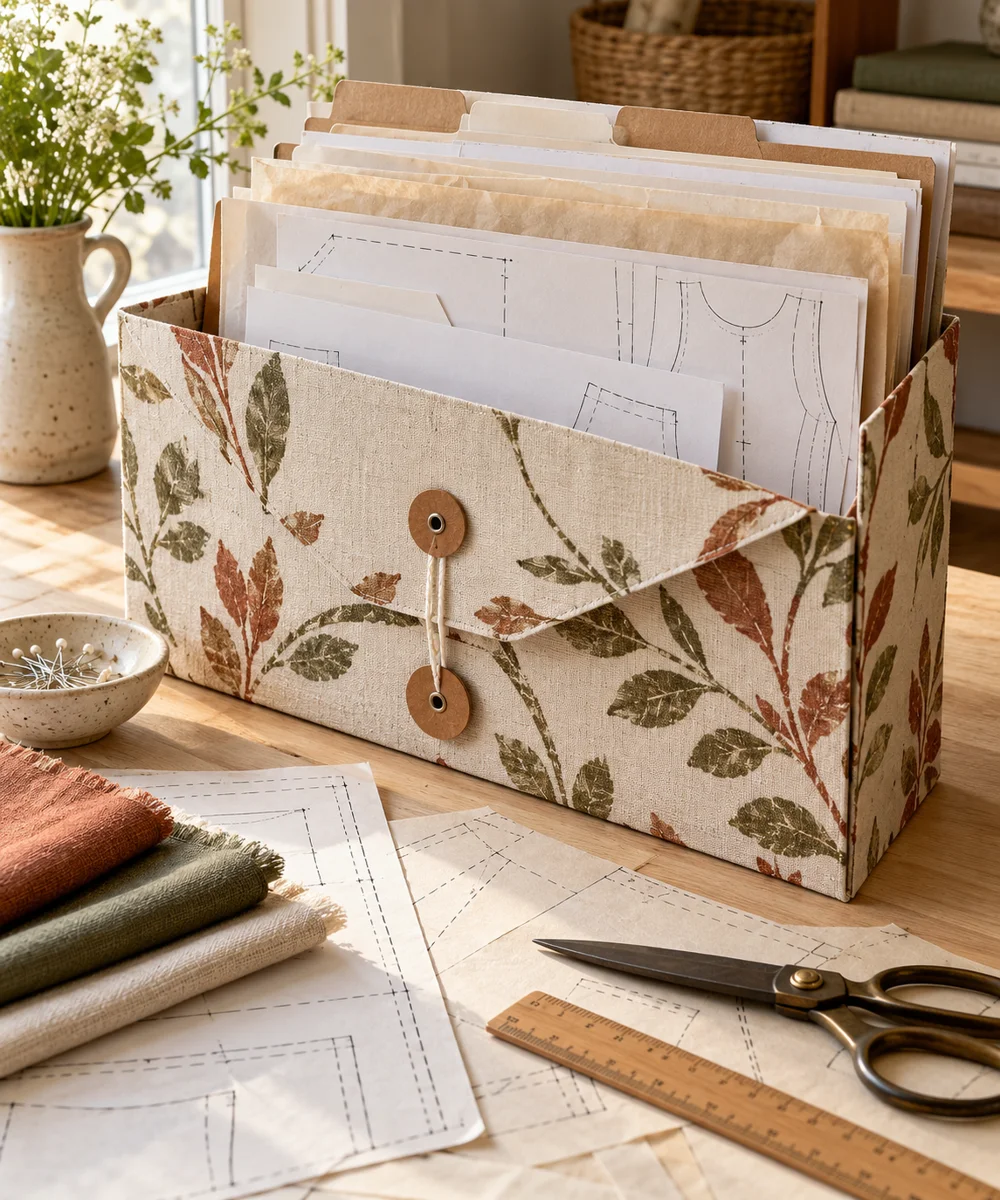 AI-generated concept image for create a cardboard pattern envelope file
