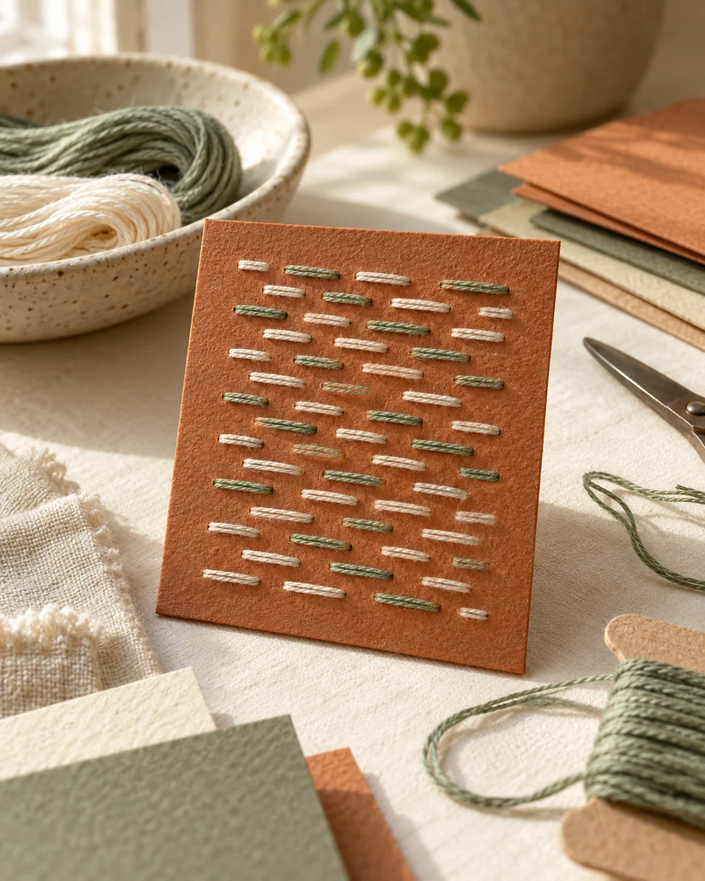 AI-generated concept image for make a brick stitch filling sample