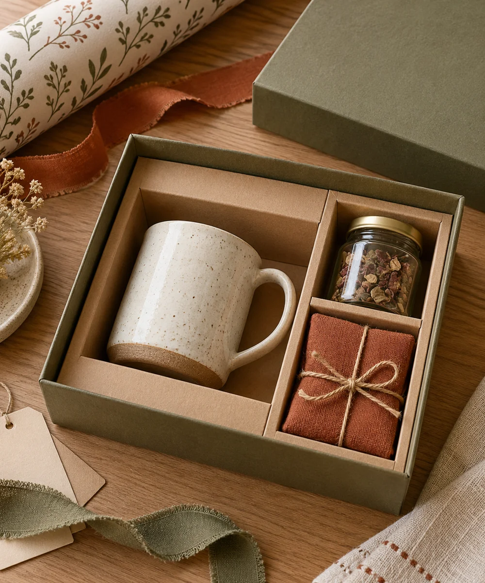 AI-generated concept image for make a cardboard gift box insert