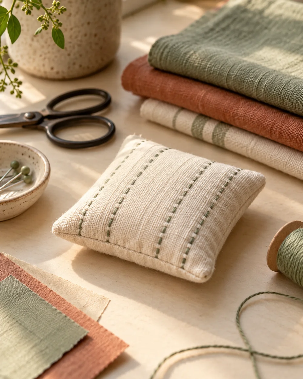 AI-generated concept image for make a fabric pattern weight cover