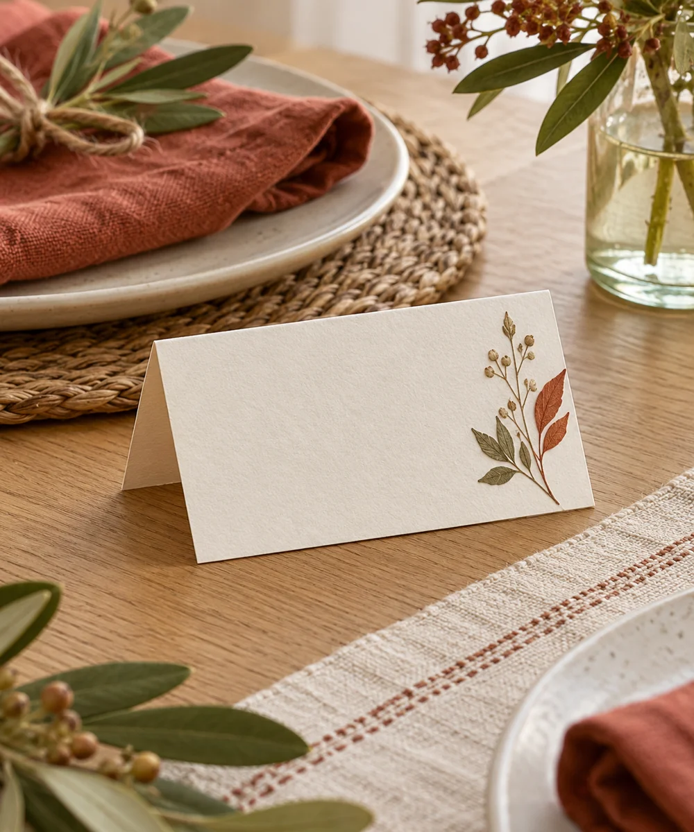 AI-generated concept image for make a folded paper place card