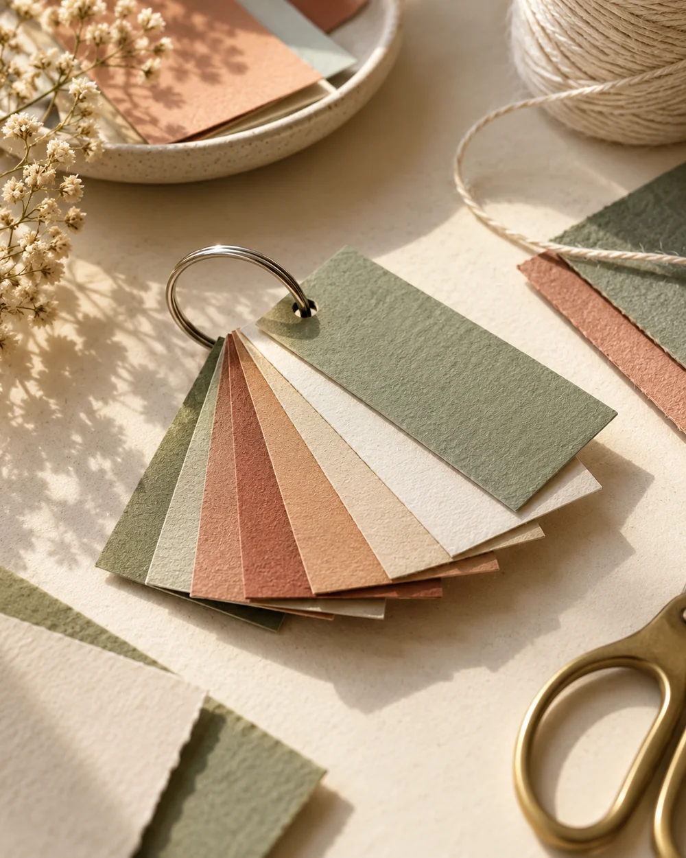 AI-generated concept image for make a paper scrap swatch ring