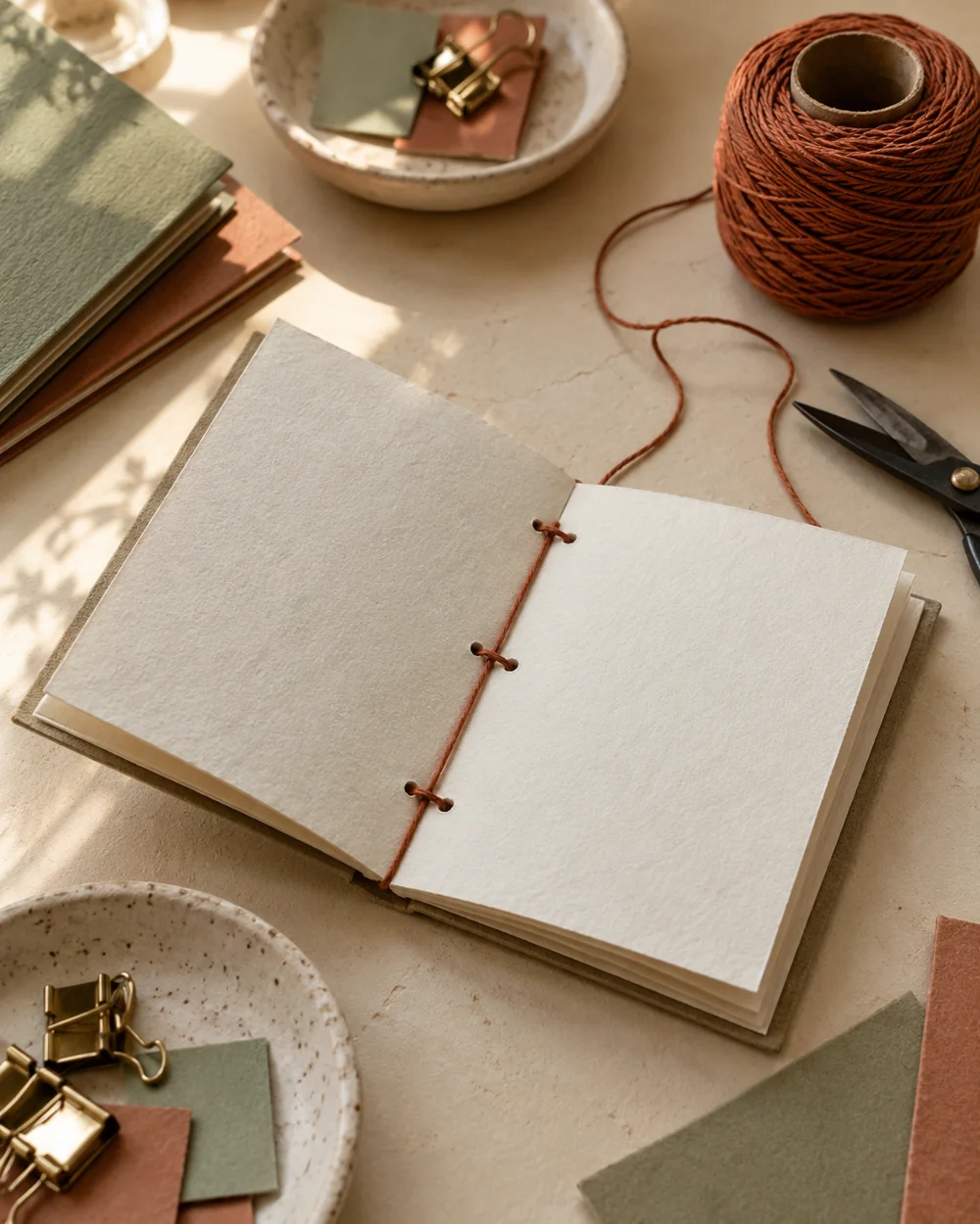 AI-generated concept image for make a three-hole pamphlet notebook