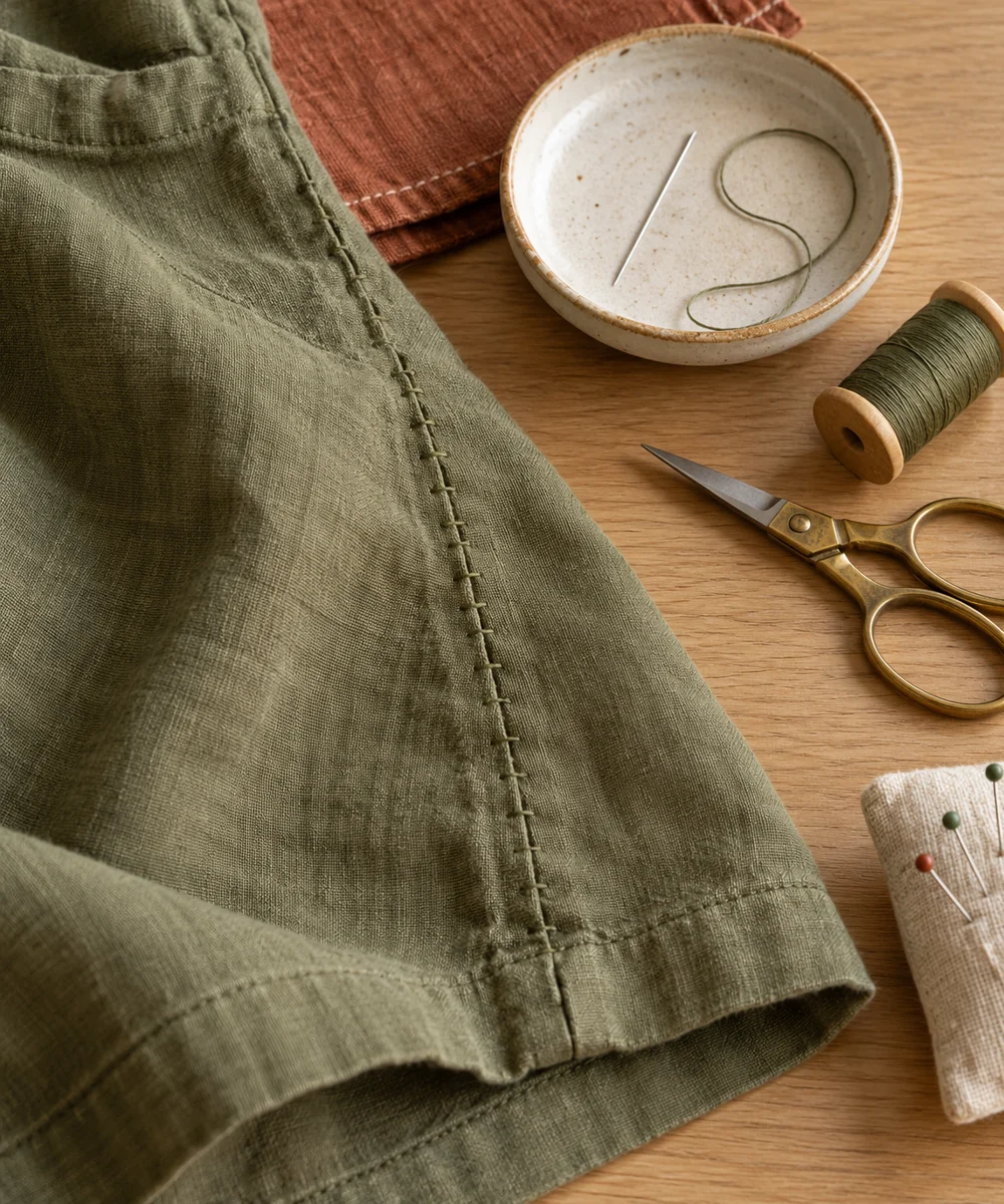 AI-generated concept image for repair a small open side seam