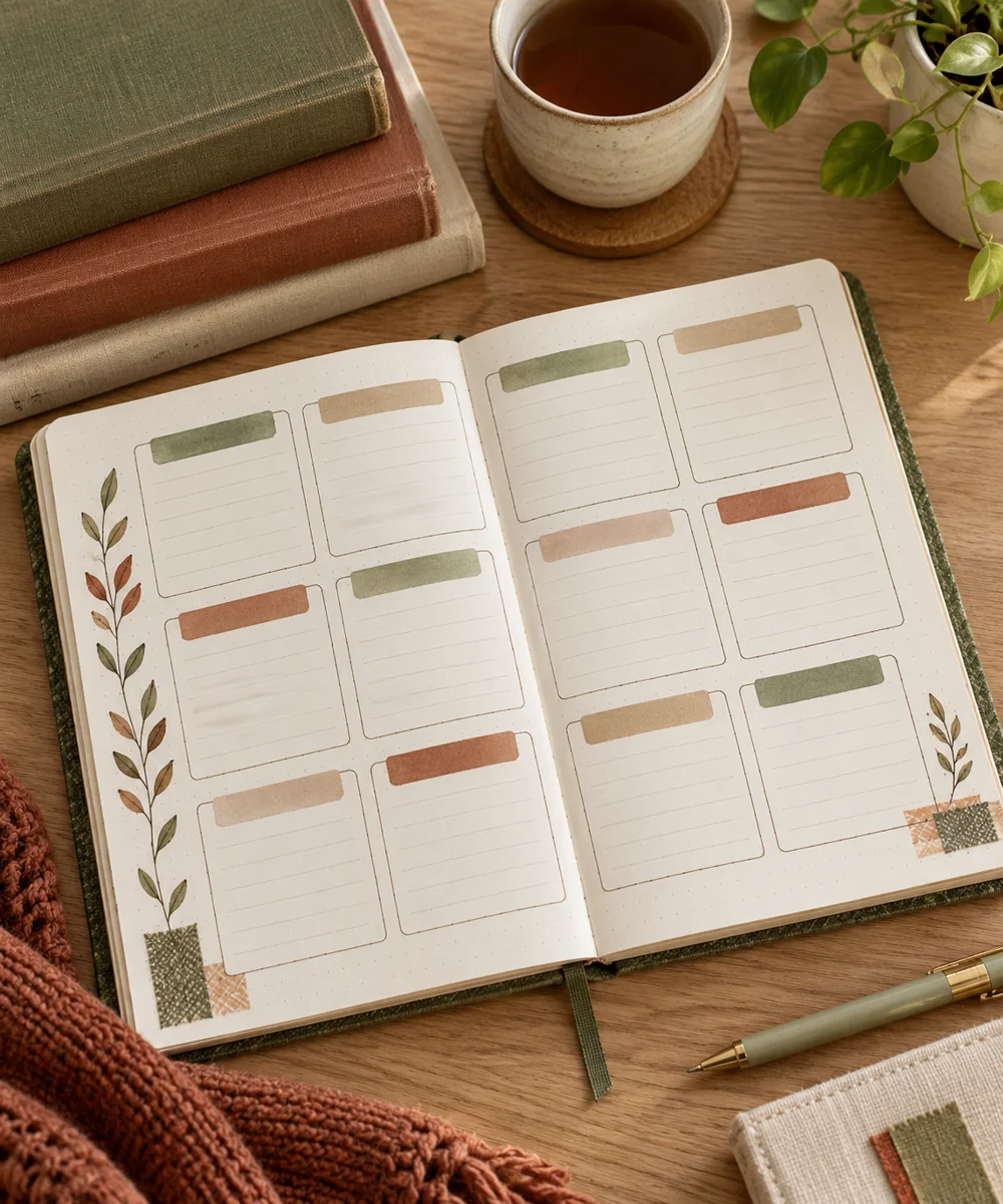 AI-generated concept image for set up a monthly reading overview