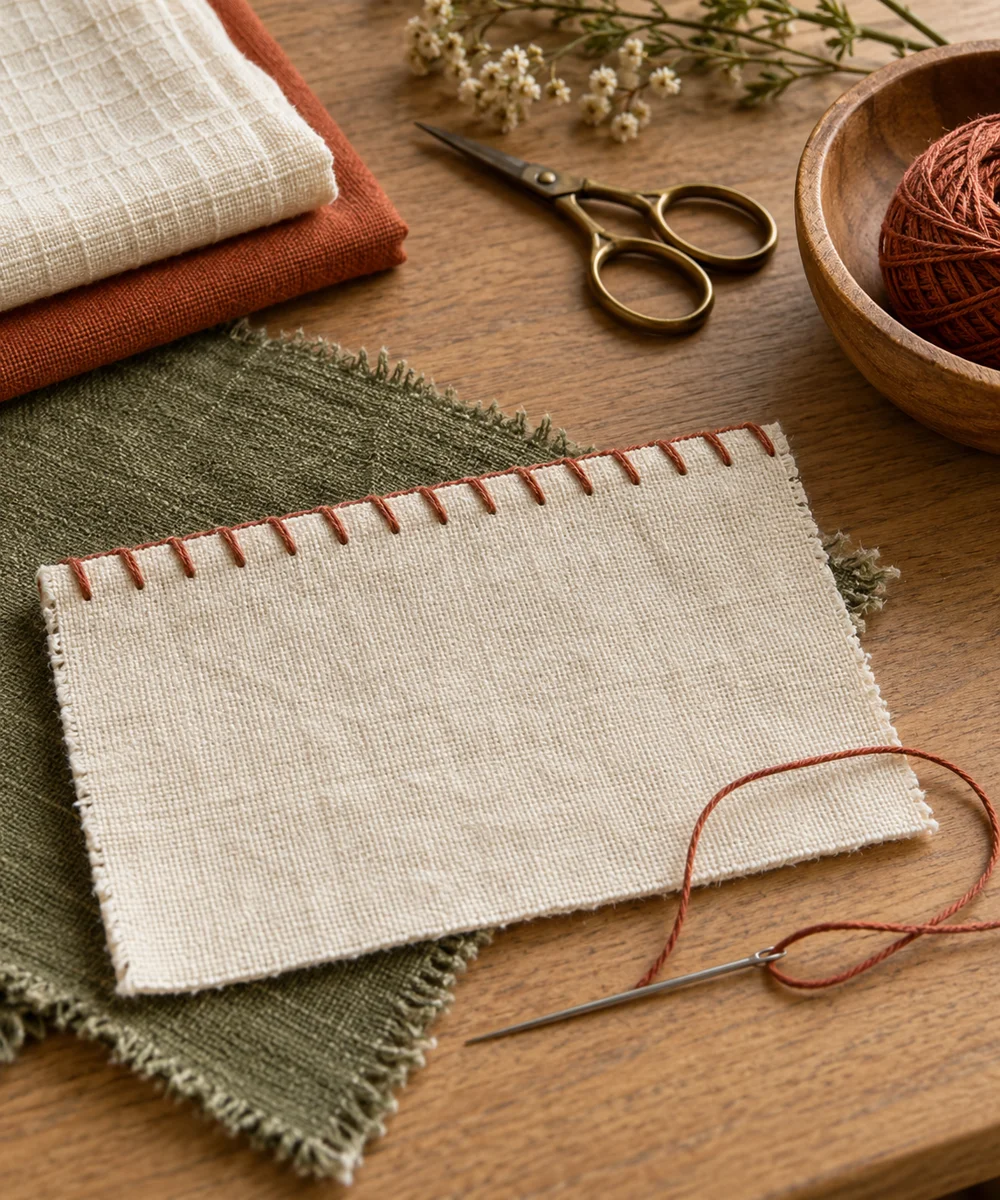 AI-generated concept image for sew a simple whipstitch sample